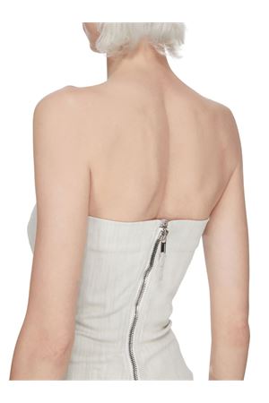 Top bustier Temple in denim elasticizzato lavato al latte RICK OWENS DRKSHDW | DS01F4127SDMW51